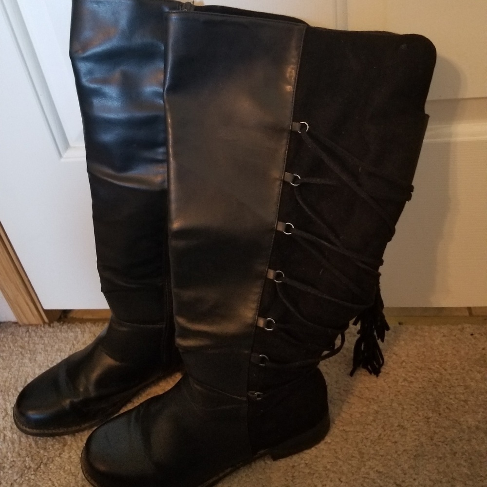 Torrid Wide Calf Lace Up boots size 8W